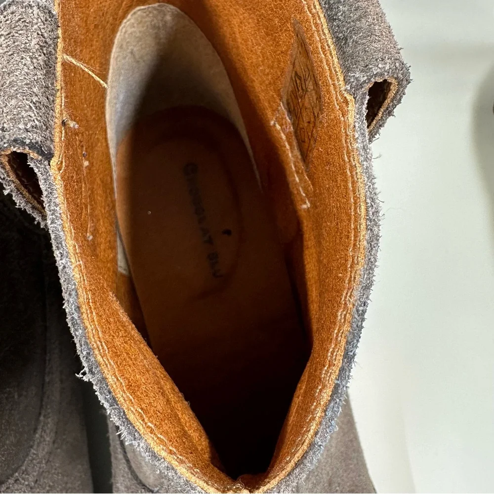 Women's‎ Chocolat Blu Suede Leather Western Style Ankle Boot Size 37 EU/ 6.5 US